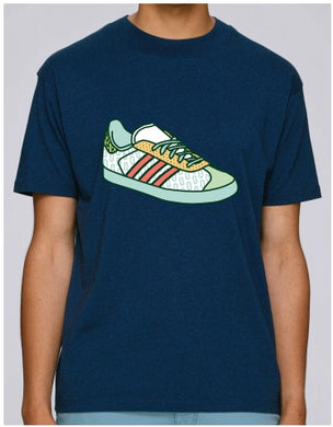 SOLERESPONSIBILITY ILLUSTRATED SINGLE TRAINER TEE FRENCH NAVY