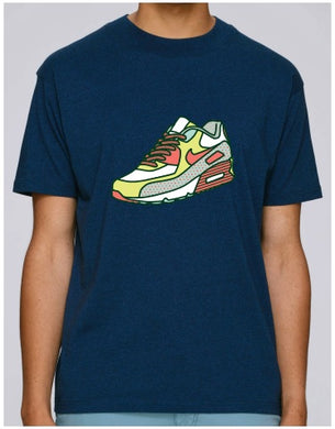 SOLERESPONSIBILITY ILLUSTRATED SINGLE TRAINER TEE FRENCH NAVY